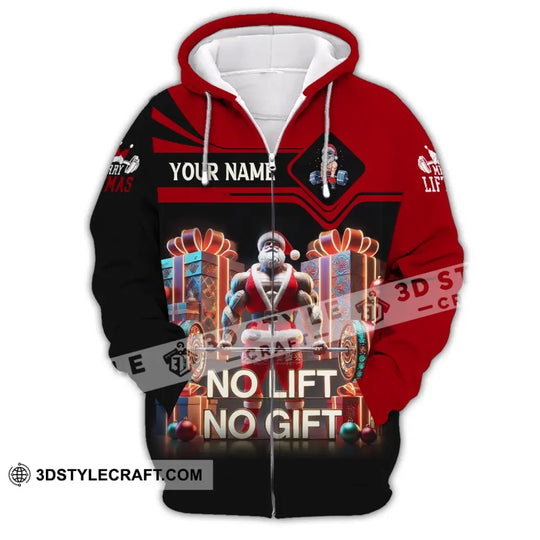 Unisex Shirt, Custom Name Work Out Shirt, No Lift No Gift, Work Out Love T-Shirt style option 3