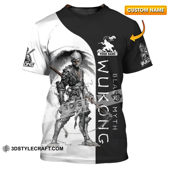 Unisex Shirt - Custom Name Wukong Shirt Black Myth Wukong style option 1