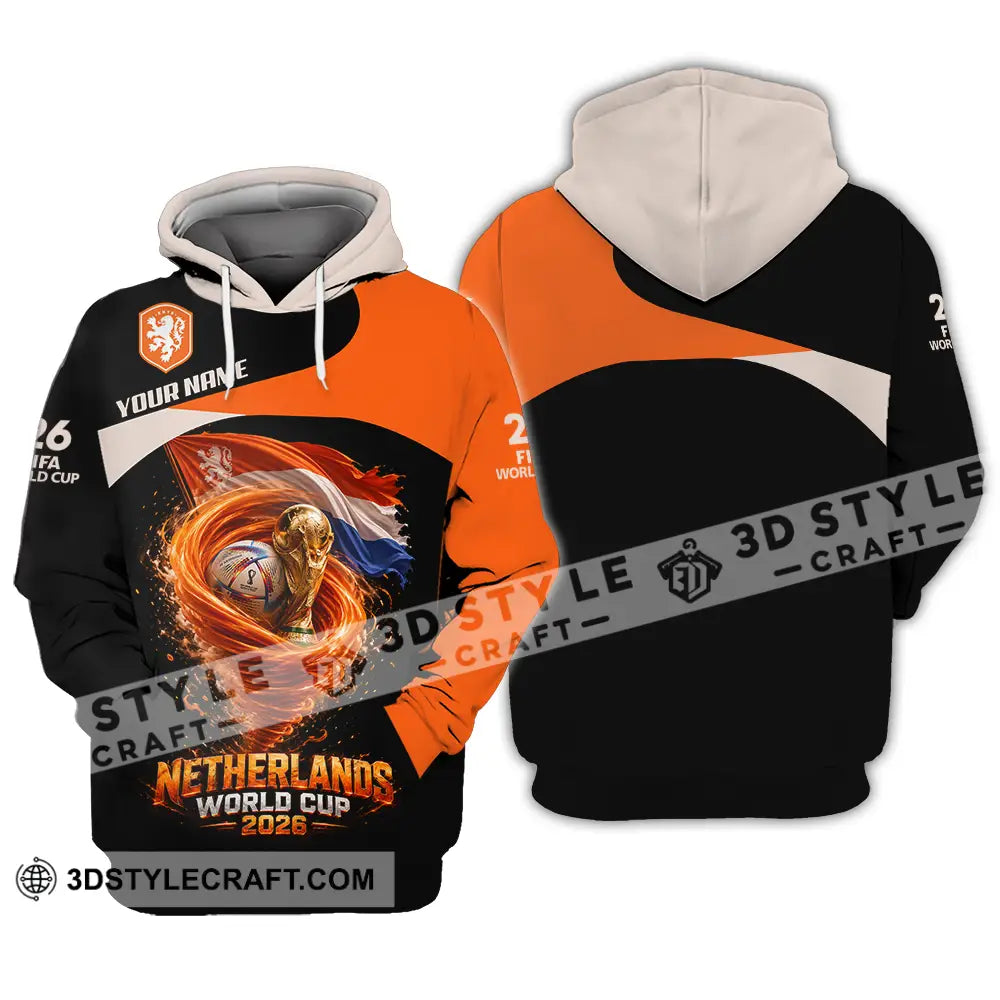 Unisex Shirt - Custom Netherlands World Cup 2026 3D Shirt - Hoodie / S - T-shirt