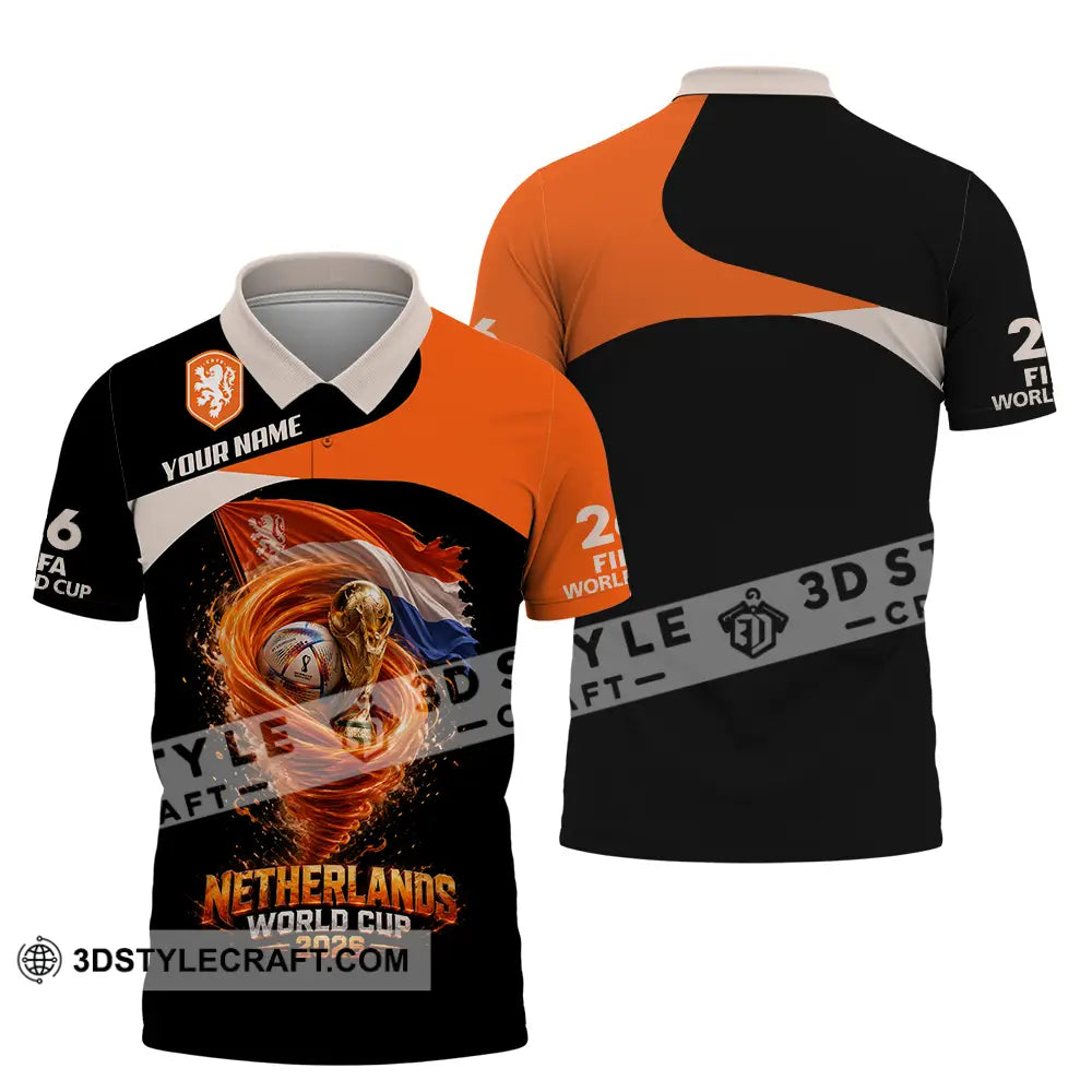 Unisex Shirt - Custom Netherlands World Cup 2026 3D Shirt - Polo Shirt / S - T-shirt