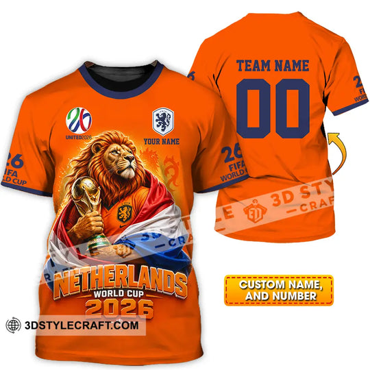 Unisex Shirt - Custom Netherlands 3D Shirt style option 1