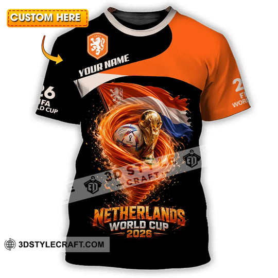 Unisex Shirt - Custom Netherlands 3D Shirt style option 1