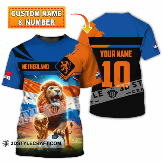 Unisex Shirt - Custom Netherlands 3D Shirt style option 1