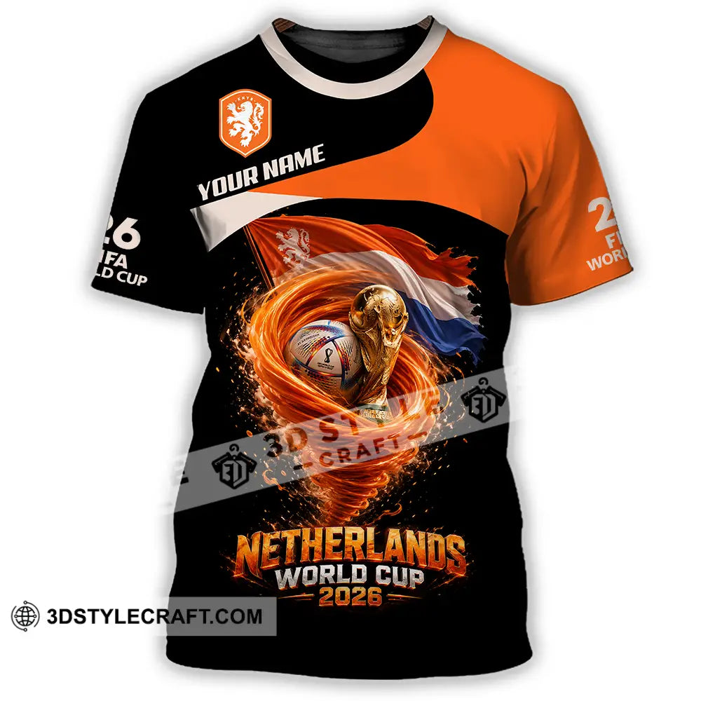 Unisex Shirt - Custom Netherlands World Cup 2026 3D Shirt - T-Shirt / S - T-shirt