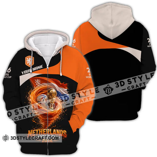 Unisex Shirt - Custom Netherlands 3D Shirt style option 4