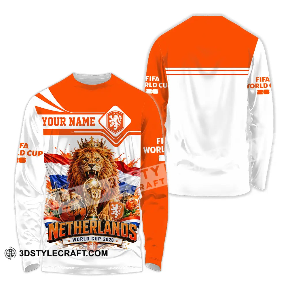 Unisex Shirt - Custom Netherlands World Cup 2026 Shirt - Long Sleeve Shirt / S - T-shirt