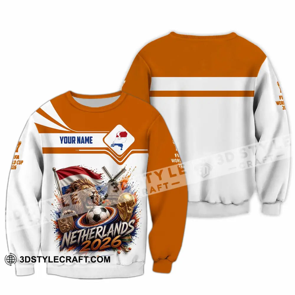 Unisex Shirt - Custom Netherlands World Cup 2026 Shirt - Long Sleeve / S - T-shirt