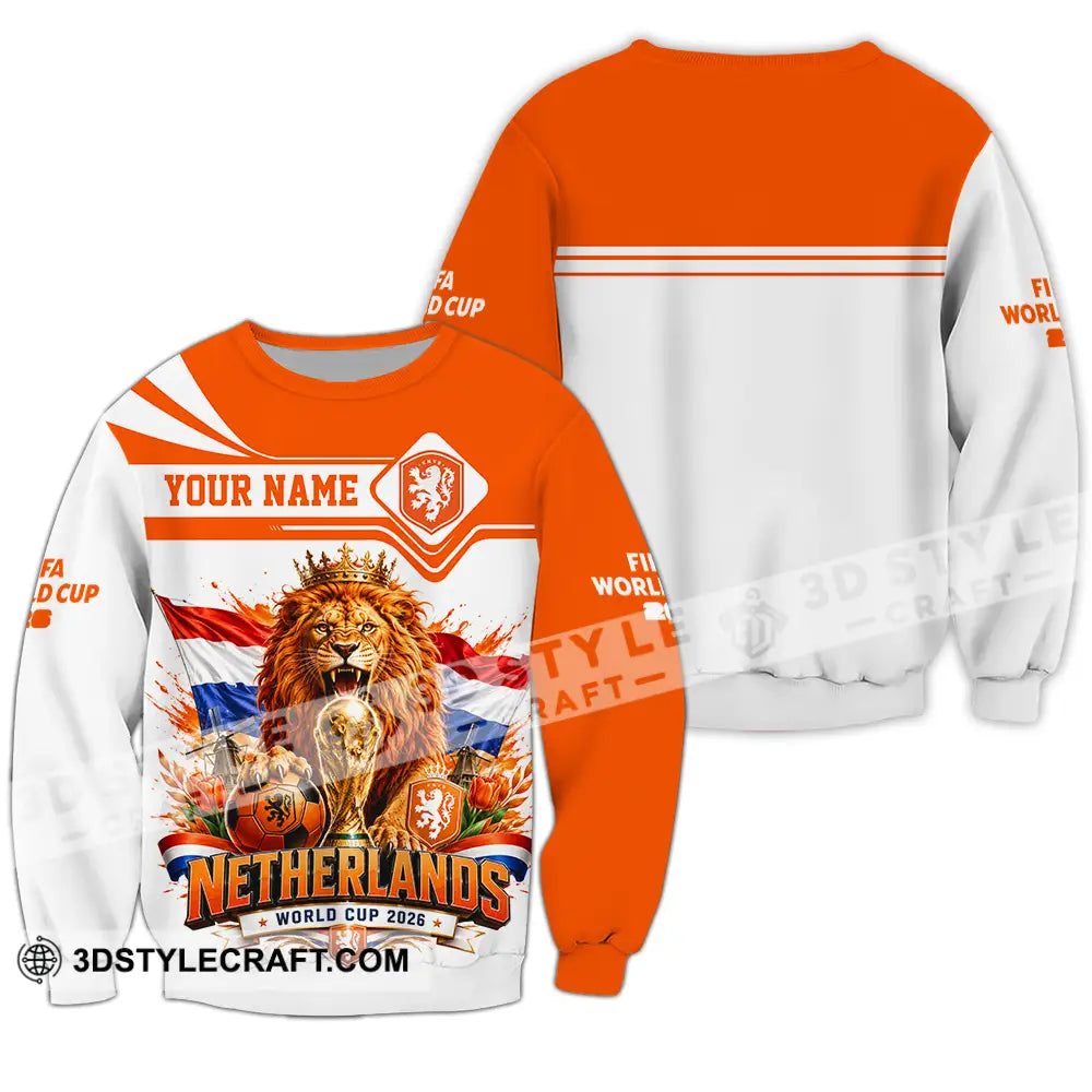 Unisex Shirt - Custom Netherlands World Cup 2026 Shirt - Long Sleeve / S - T-shirt