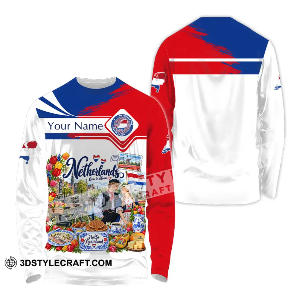 Unisex Shirt - Custom Netherlands Shirt - Long Sleeve Shirt / S - T-shirt