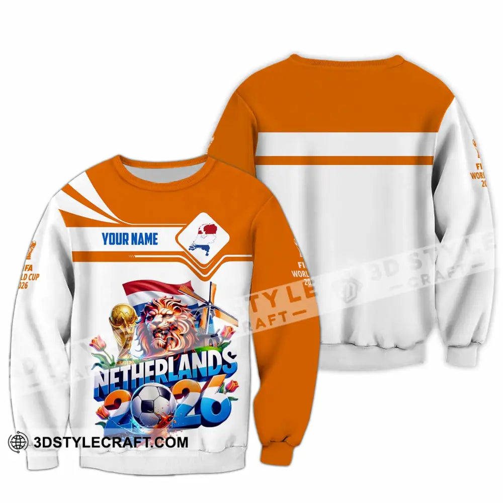 Unisex Shirt - Custom Netherlands World Cup 2026 Shirt - Long Sleeve / S - T-shirt