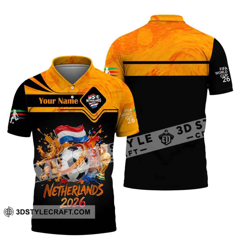Unisex Shirt - Custom Netherlands World Cup 2026 Shirt - Polo Shirt / S - T-shirt