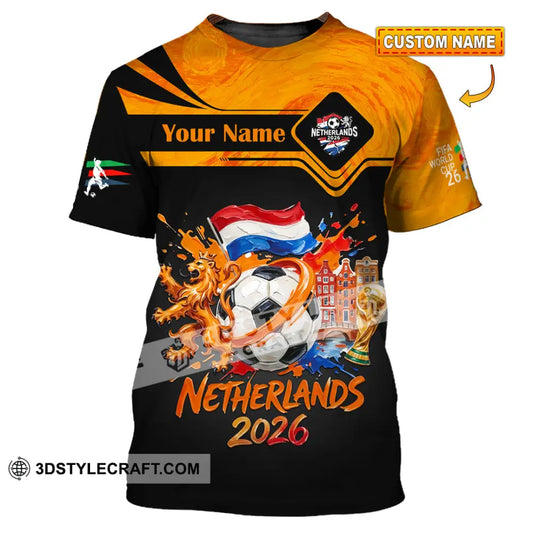 Unisex Shirt - Custom Netherlands World Cup 2026 Shirt - T-shirt