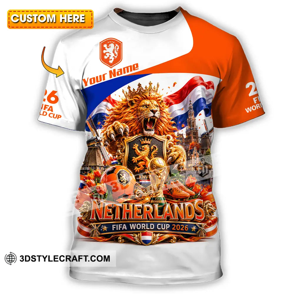 Unisex Shirt - Custom Netherlands World Cup 2026 Shirt - T-shirt