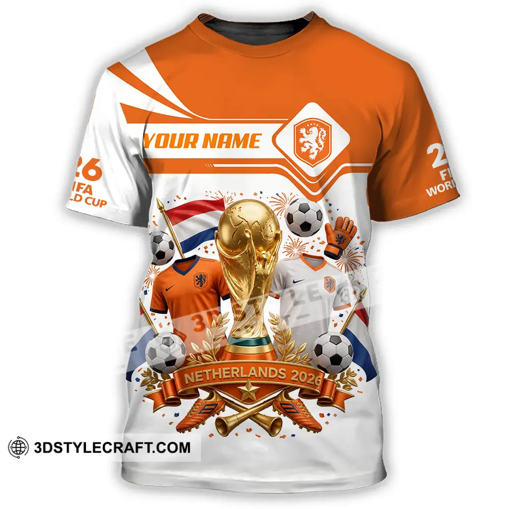 Unisex Shirt - Custom Netherlands World Cup 2026 Shirt - T-Shirt / S - T-shirt