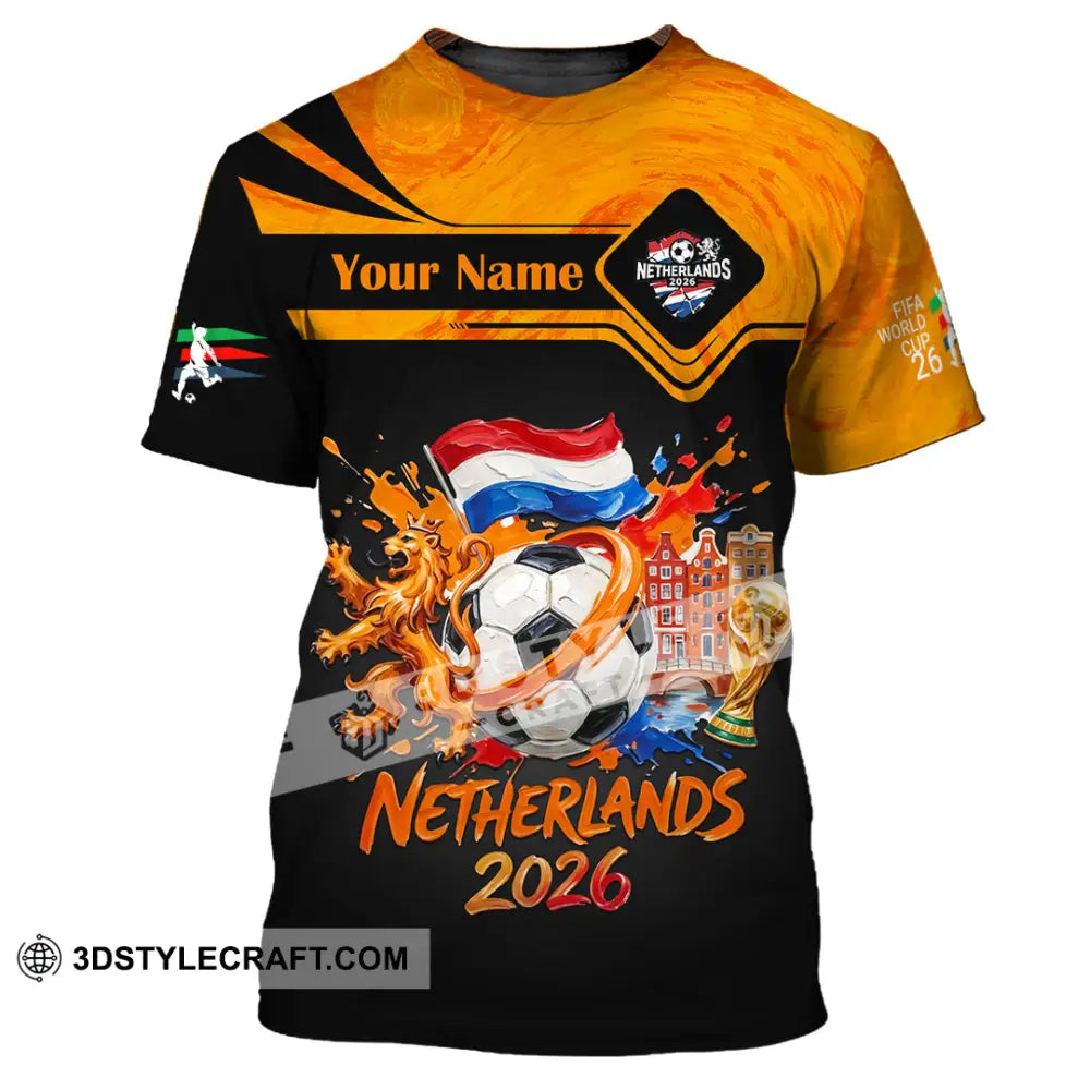 Unisex Shirt - Custom Netherlands World Cup 2026 Shirt - T-Shirt / S - T-shirt