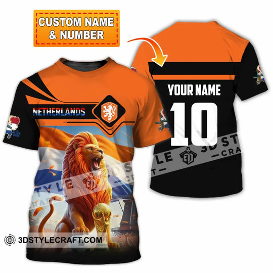 Unisex Shirt - Custom Netherlands World Cup 2026 3D Shirt style option 1