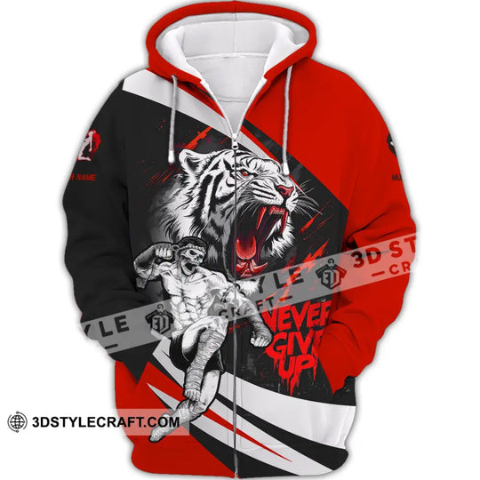 Unisex Shirt - Custom Never Give Up Muay Thai Shirt style option 2