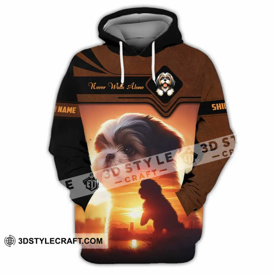 Unisex Shirt - Custom Never Walk Alone Shih Tzu Shirt style option 2