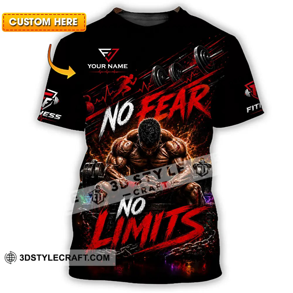 Unisex Shirt - Custom No Fear No Limits Shirt - T-shirt