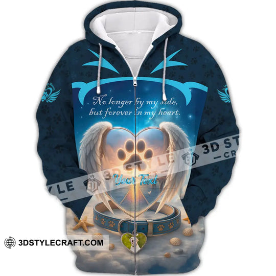 Unisex Shirt - Custom No Long By My Side But Forever In My Heart Memorial Pet Lover Shirt style option 2