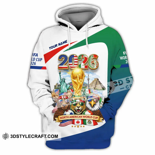 Unisex Shirt - Custom North American FIFA World Cup 2026 3D Shirt style option 3