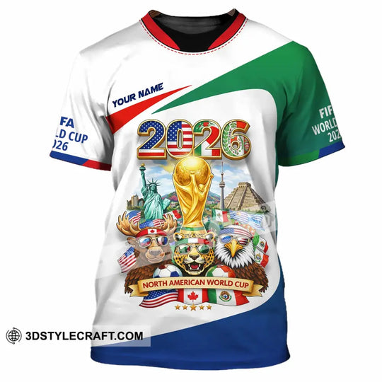 Unisex Shirt - Custom North American FIFA World Cup 2026 3D Shirt style option 2