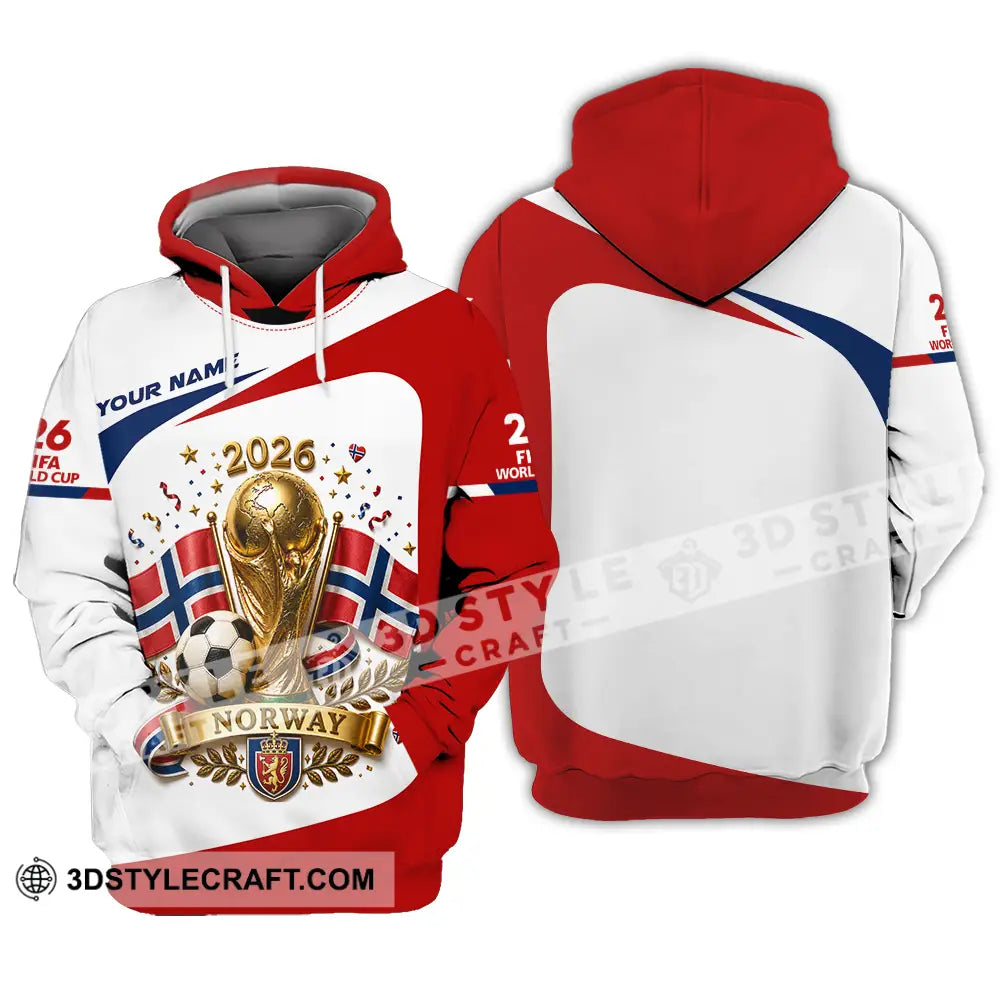 Unisex Shirt - Custom Norway World Cup 2026 Shirt - Hoodie / S - T-shirt