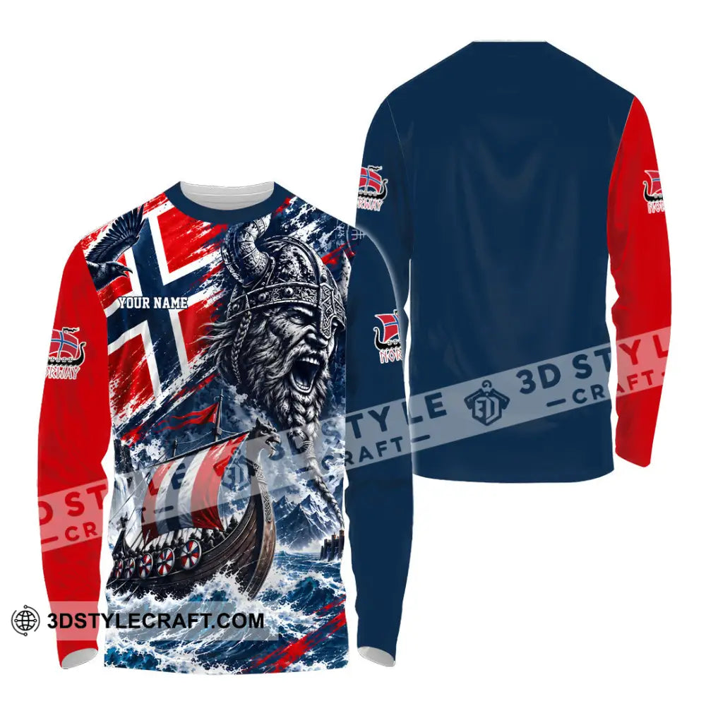 Unisex Shirt - Custom Norway Shirt - Long Sleeve Shirt / S - T-shirt