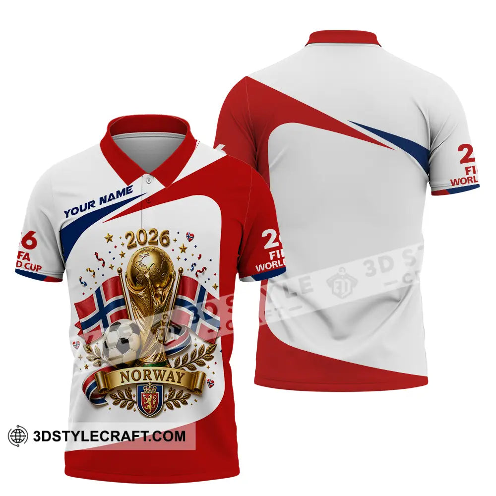 Unisex Shirt - Custom Norway World Cup 2026 Shirt - Polo Shirt / S - T-shirt