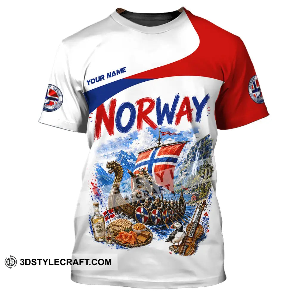 Unisex Shirt - Custom Norway Shirt - T-Shirt / S - T-shirt