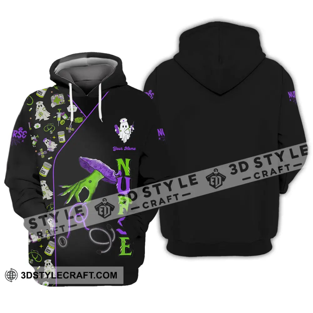 Unisex Shirt - Custom Nurse Halloween Shirt Hoodie / S T-shirt