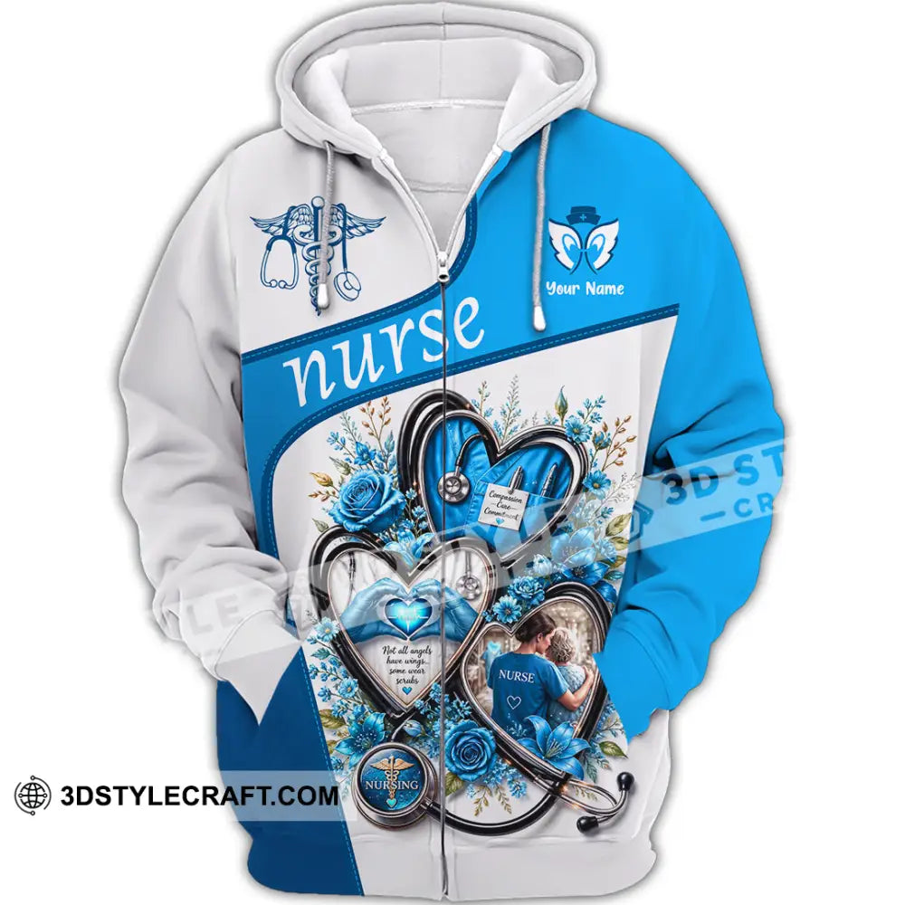 Unisex Shirt - Custom Nurse Shirt - Zipper Hoodie / S - T-shirt