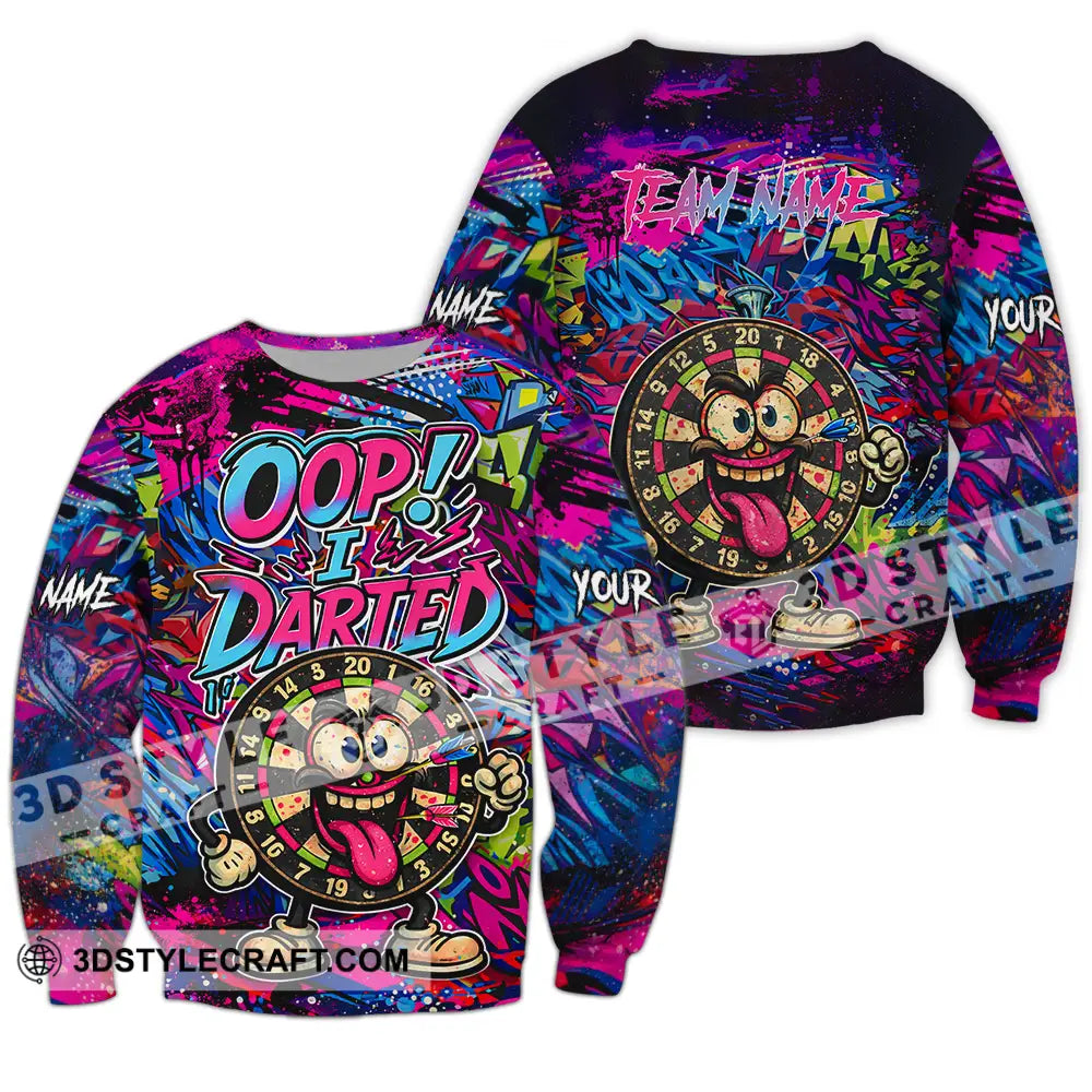 Unisex Shirt - Custom Oops I Darted 3D Shirt Long Sleeve / S T-shirt