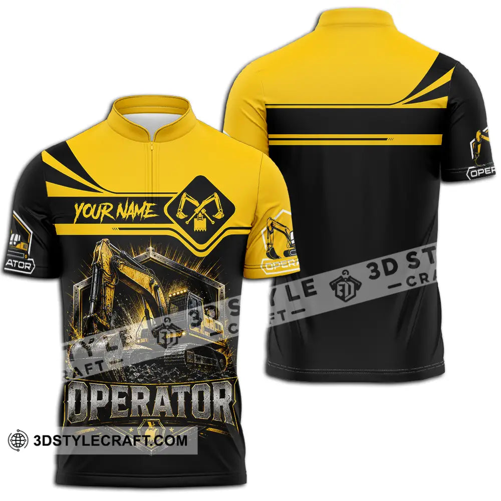 Unisex Shirt - Custom Operator Shirt - Zipper Polo Shirt / S - T-shirt