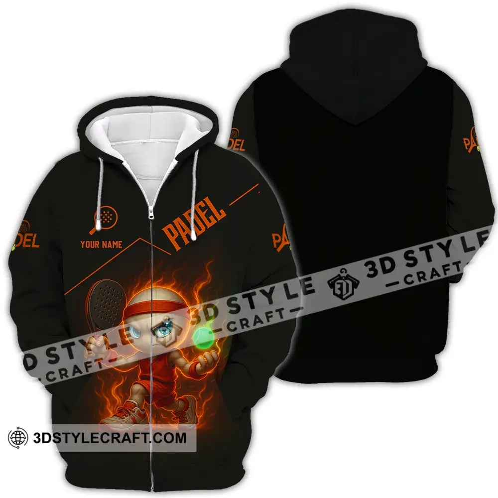 Unisex Shirt - Custom Padel Shirt Zipper Hoodie / S T-shirt