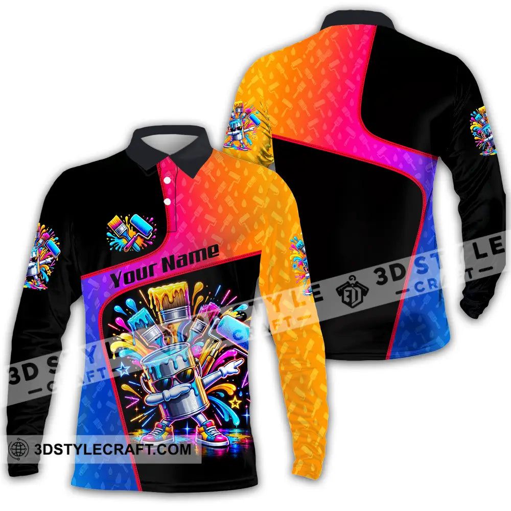 Unisex Shirt - Custom Painter Shirt - Long Sleeve Polo / S - T-shirt