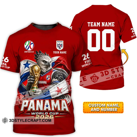 Unisex Shirt - Custom Panama World Cup 2026 3D Shirt - T-shirt