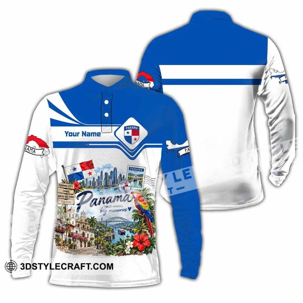 Unisex Shirt - Custom Panama Shirt - Long Sleeve Polo / S - T-shirt