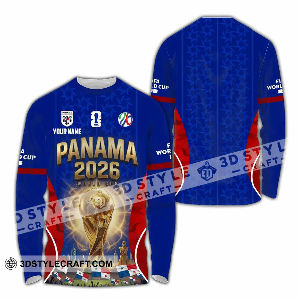 Unisex Shirt - Custom Panama World Cup 2026 Shirt - Long Sleeve Shirt / S - T-shirt