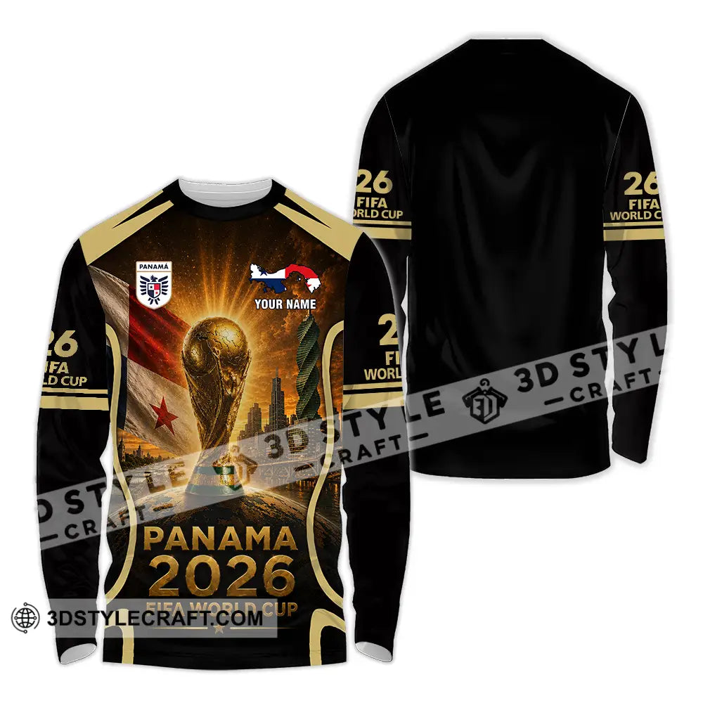 Unisex Shirt - Custom Panama World Cup 2026 Shirt - Long Sleeve Shirt / S - T-shirt