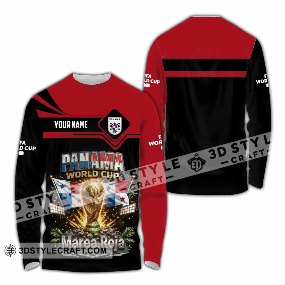 Unisex Shirt - Custom Panama World Cup 2026 Shirt - Long Sleeve Shirt / S - T-shirt