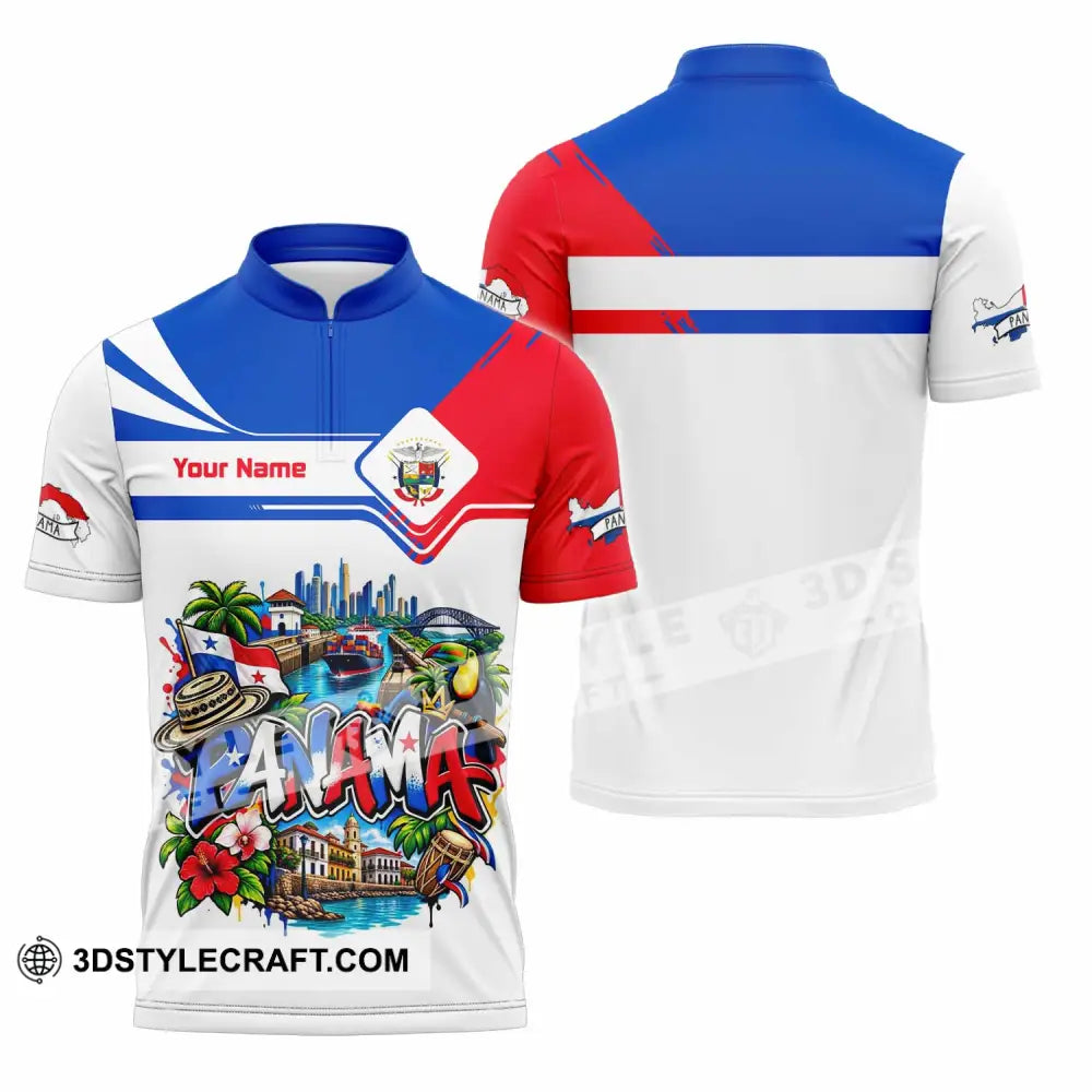 Unisex Shirt - Custom Panama Shirt - Zipper Polo Shirt / S - T-shirt