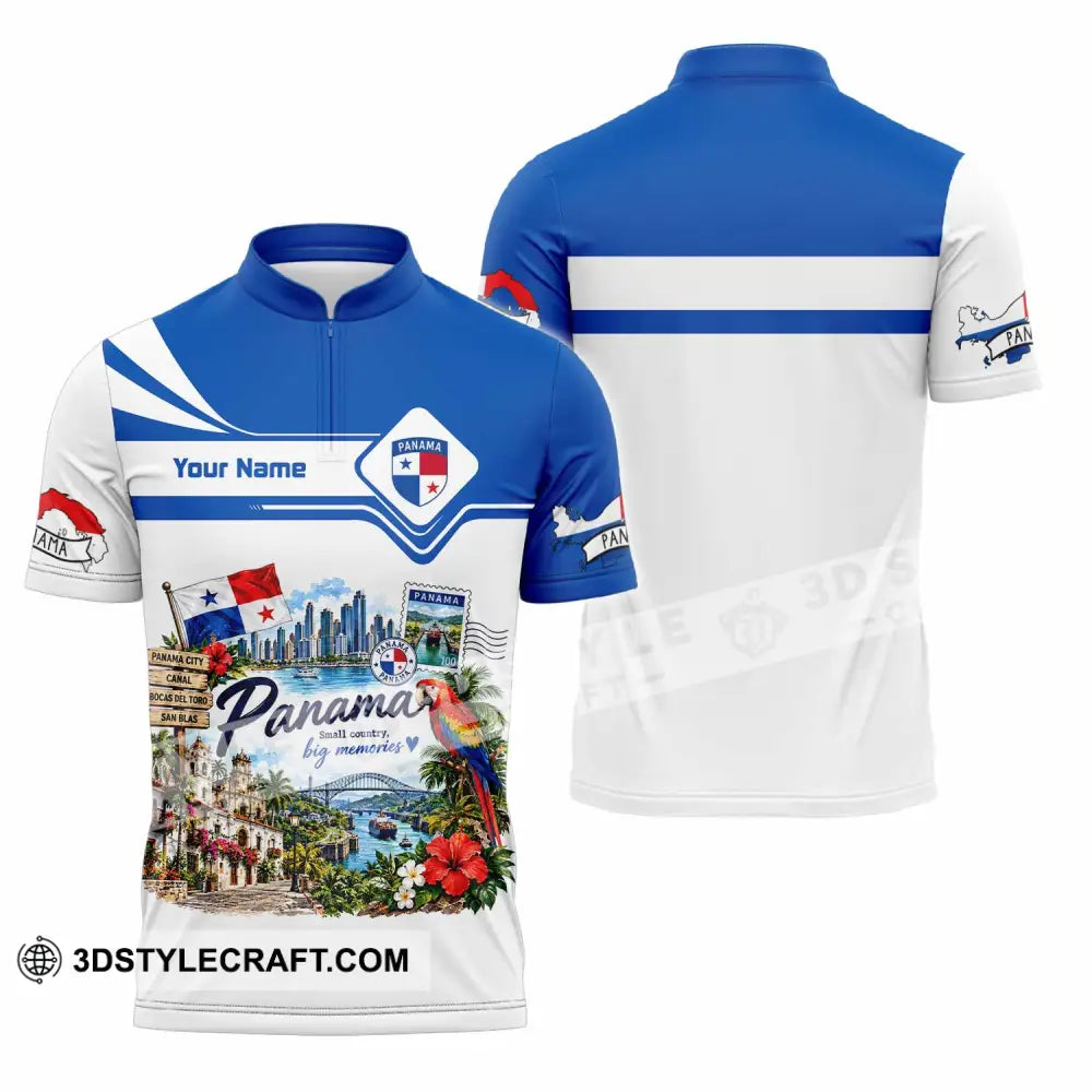 Unisex Shirt - Custom Panama Shirt - Zipper Polo Shirt / S - T-shirt