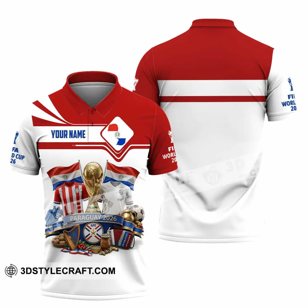 Unisex Shirt - Custom Paraguay World Cup 2026 Shirt - Polo Shirt / S - T-shirt