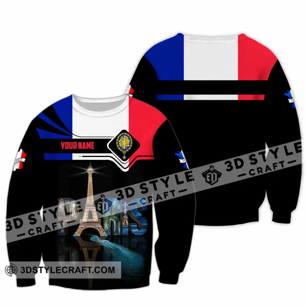 Unisex Shirt - Custom Paris 3D Shirt Long Sleeve / S T-shirt