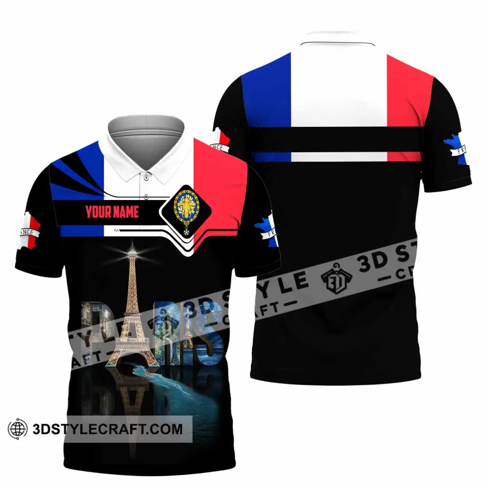Unisex Shirt - Custom Paris 3D Shirt Polo Shirt / S T-shirt