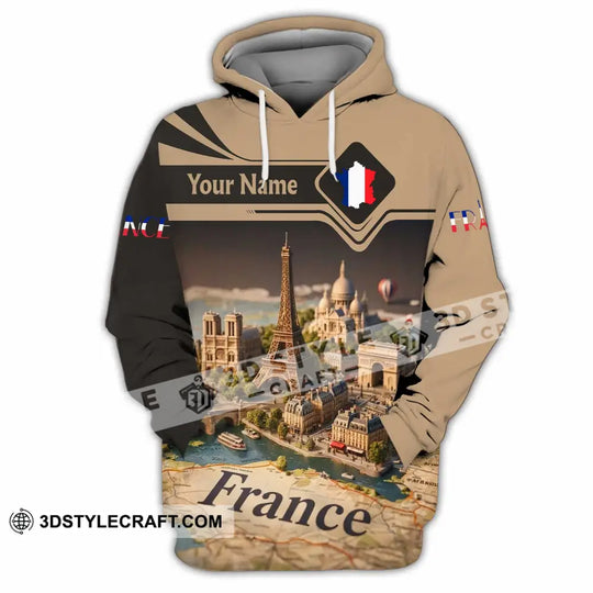 Unisex Shirt - Custom Paris France 3D Shirt style option 3