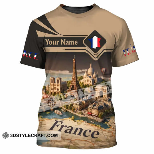 Unisex Shirt - Custom Paris France 3D Shirt style option 2