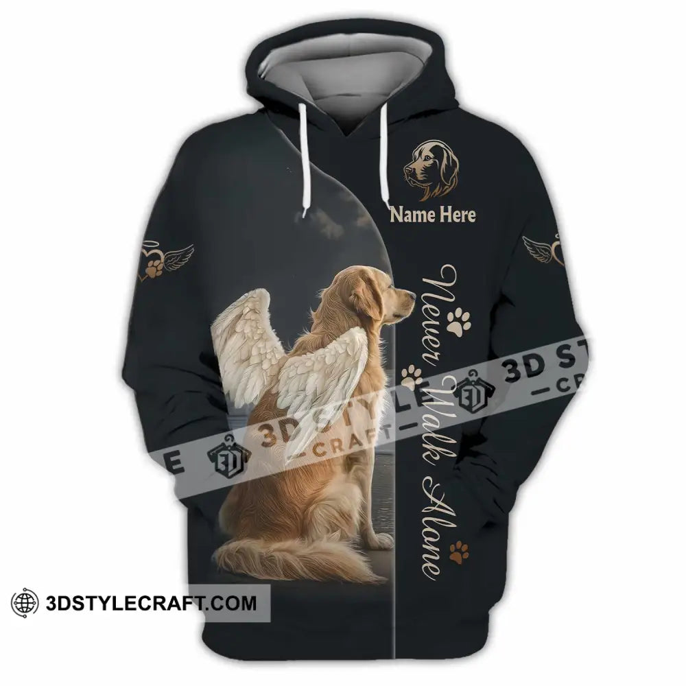 Unisex Shirt - Custom Pet Lover Never Walk Alone 3D Shirt Hoodie / S T-shirt