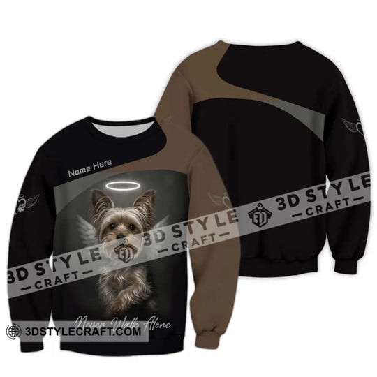 Unisex Shirt - Custom Pet Lover Never Walk Alone 3D Shirt style option 3